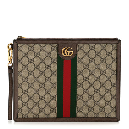 Gucci X DISNEY GG Supreme Monogram Web Three Little Pigs Ophidia Documents Holder Beige New Acero 1 of 9