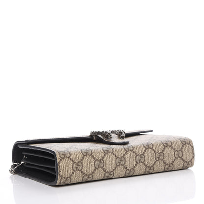 Gucci GG Supreme Monogram Mini Dionysus Chain Wallet Beige Black 4 of 8