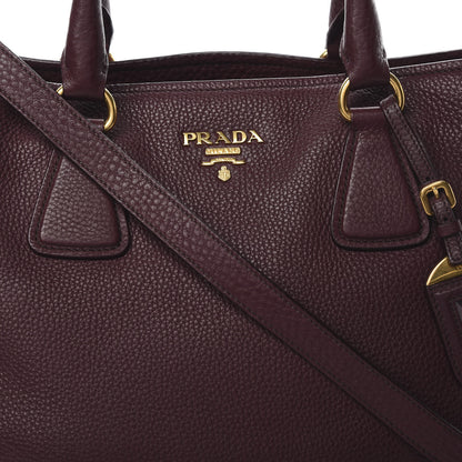 Prada Vitello Daino Tote Granato 9 of 15