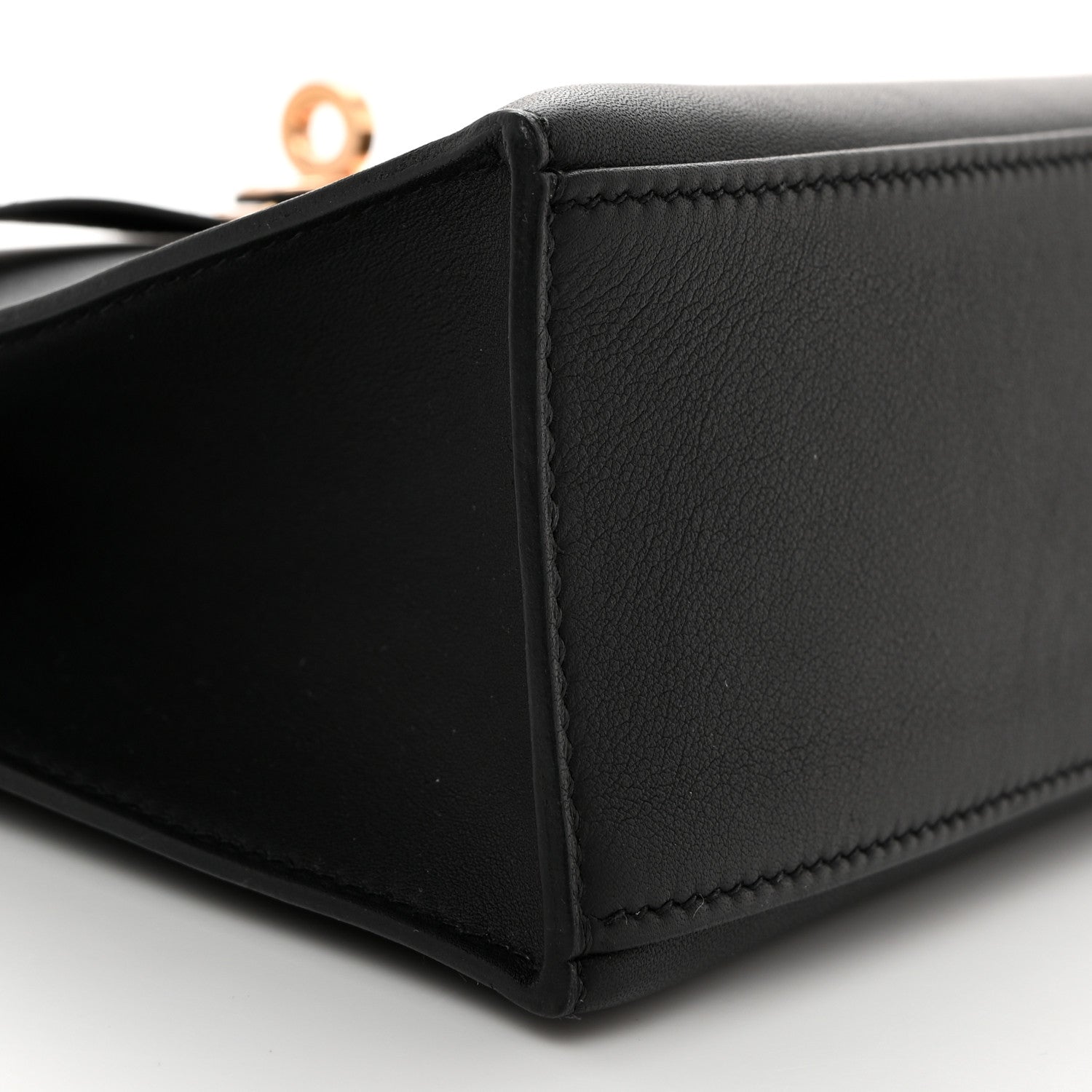 Hermes Swift Kelly Pochette Clutch Black 7 of 9