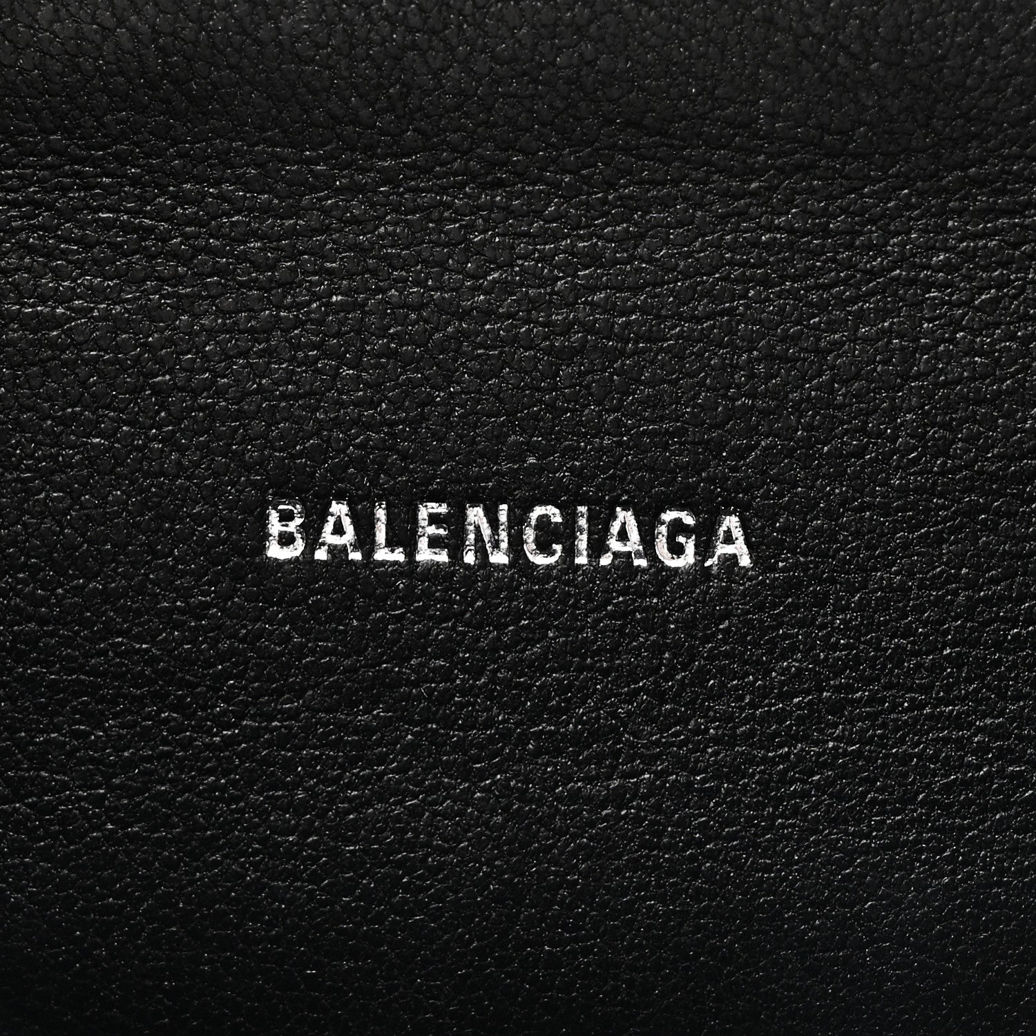 Balenciaga Metallic Calfskin Crocodile Embossed Crystal Hourglass Top Handle Bag XS Silver 6 of 11