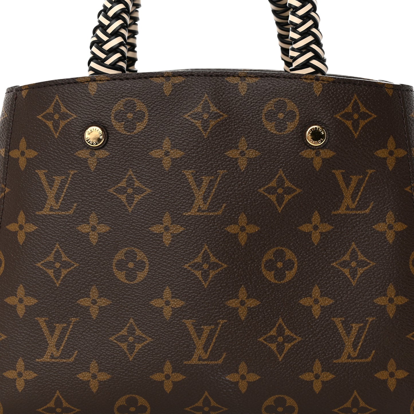 Monogram Braided Montaigne BB Creme Beige