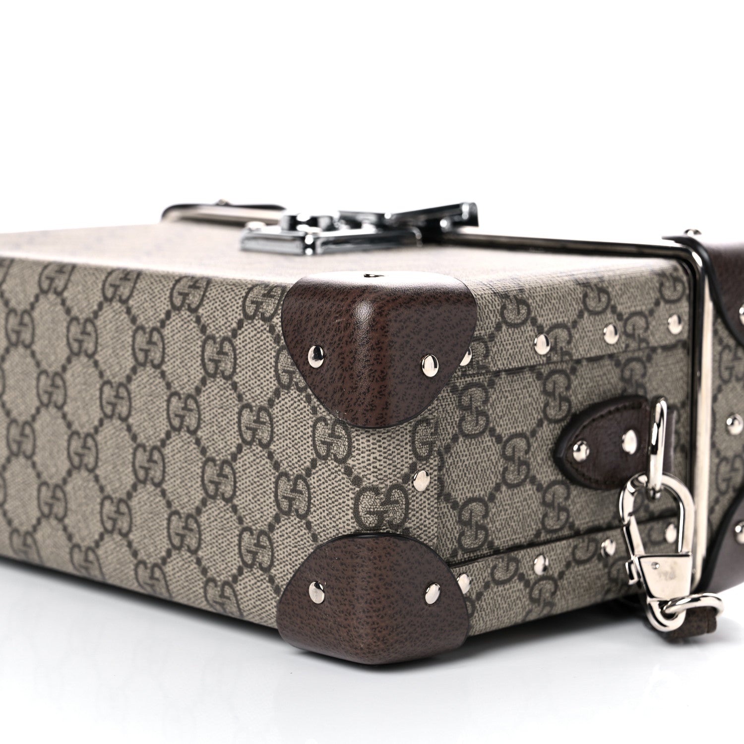 Gucci GG Supreme Monogram Globe-Trotter Beauty Case Brown 8 of 15