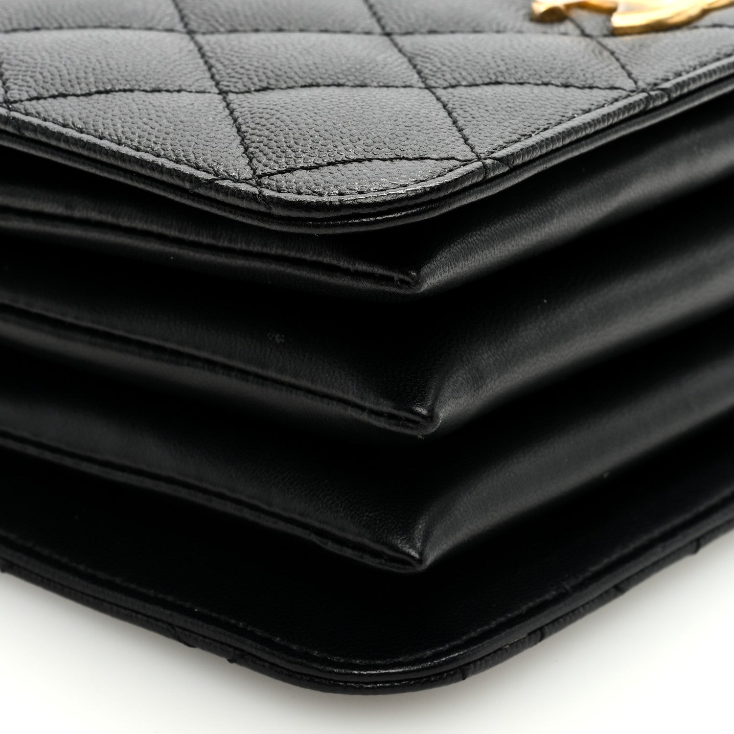 Chanel Caviar Quilted Mini Top Handle Flap Black 8 of 9