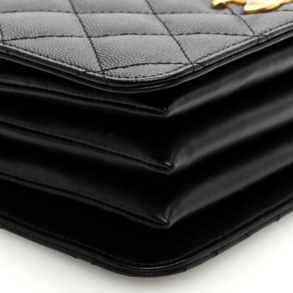 Chanel Caviar Quilted Mini Top Handle Flap Black 8 of 9