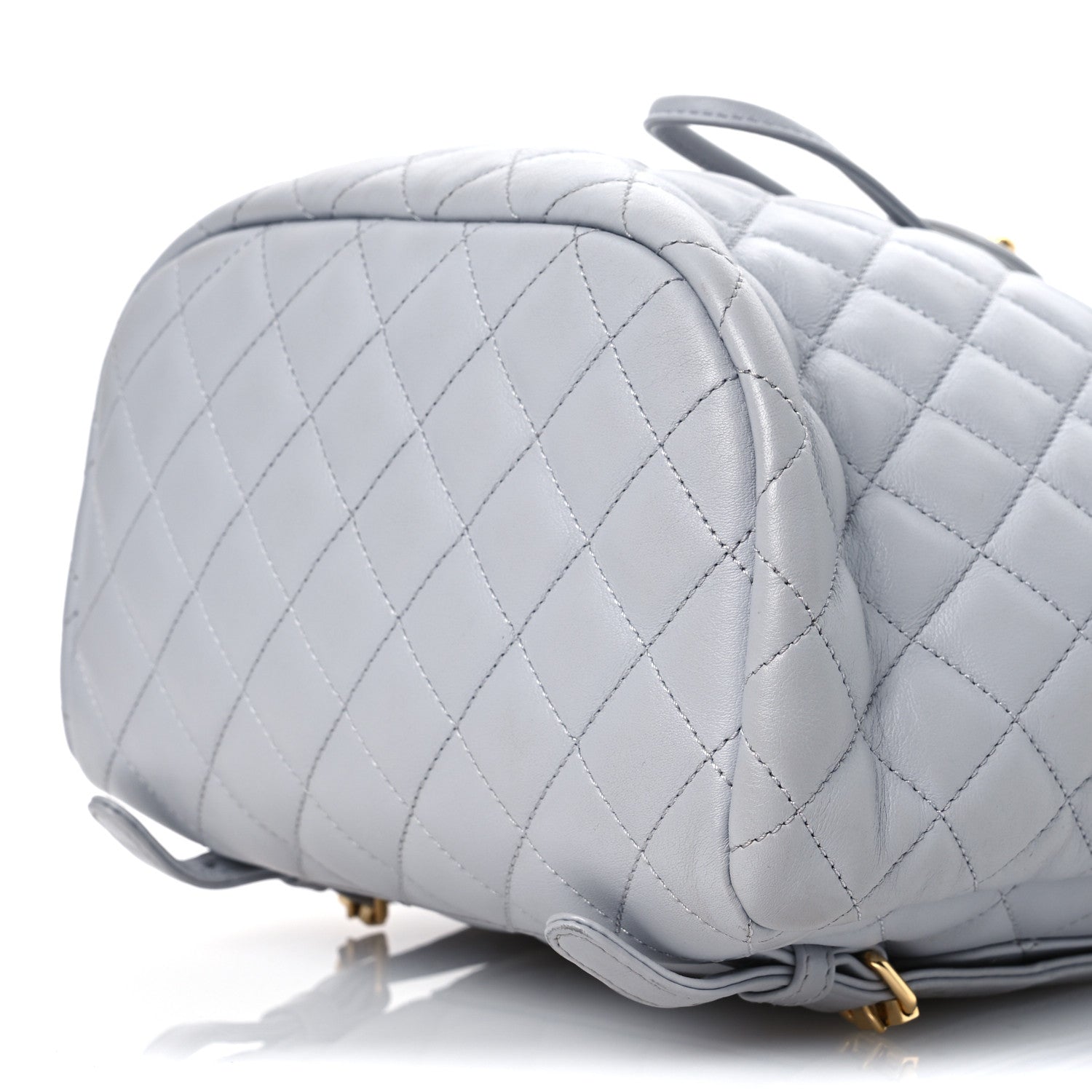 Chanel Calfskin Quilted Small Urban Spirit Backpack Grey 10 of 13