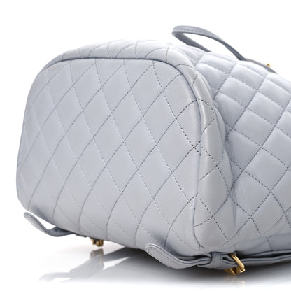 Chanel Calfskin Quilted Small Urban Spirit Backpack Grey 10 of 13