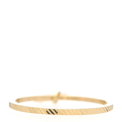 Gucci 18K Yellow Gold GG Running Charm Ring 55 7.25 3 of 5