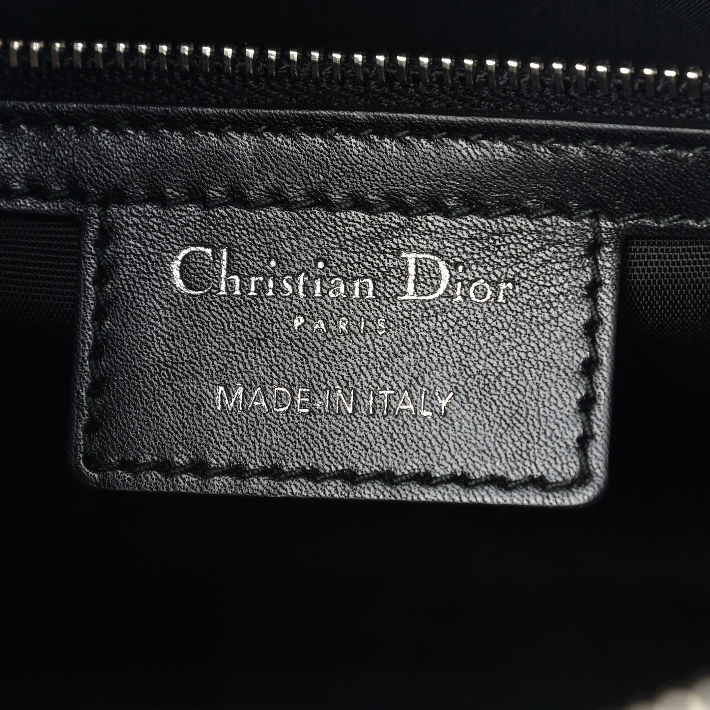 Coated Canvas Cannage Crossbody Bag Black