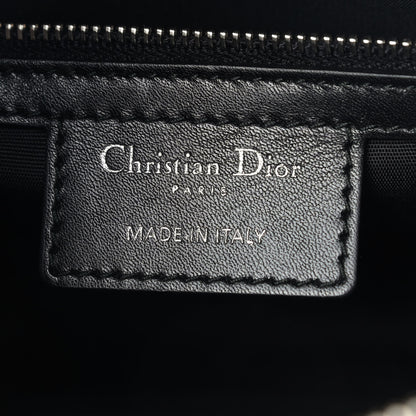 Christian Dior Coated Canvas Cannage Crossbody Bag Black 8 of 9