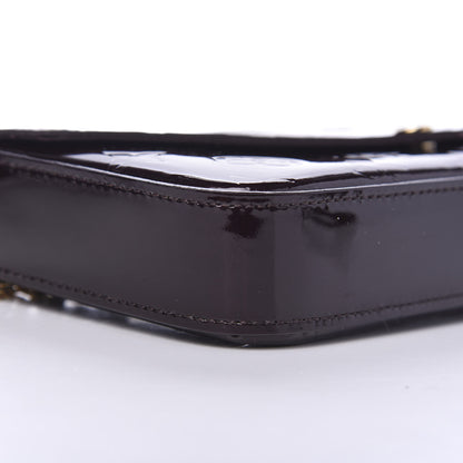 Louis Vuitton Vernis Pochette Felicie Chain Wallet Amarante 7 of 9