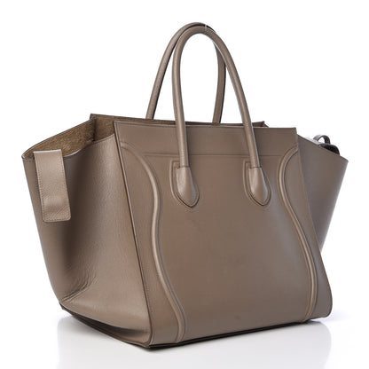 Celine Grained Calfskin Medium Phantom Luggage Taupe 3 of 12