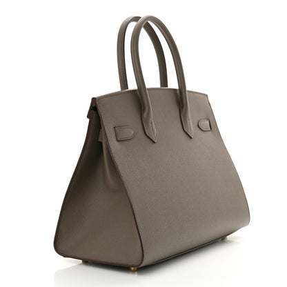 Hermes Epsom Birkin Sellier 30 Etain 3 of 12