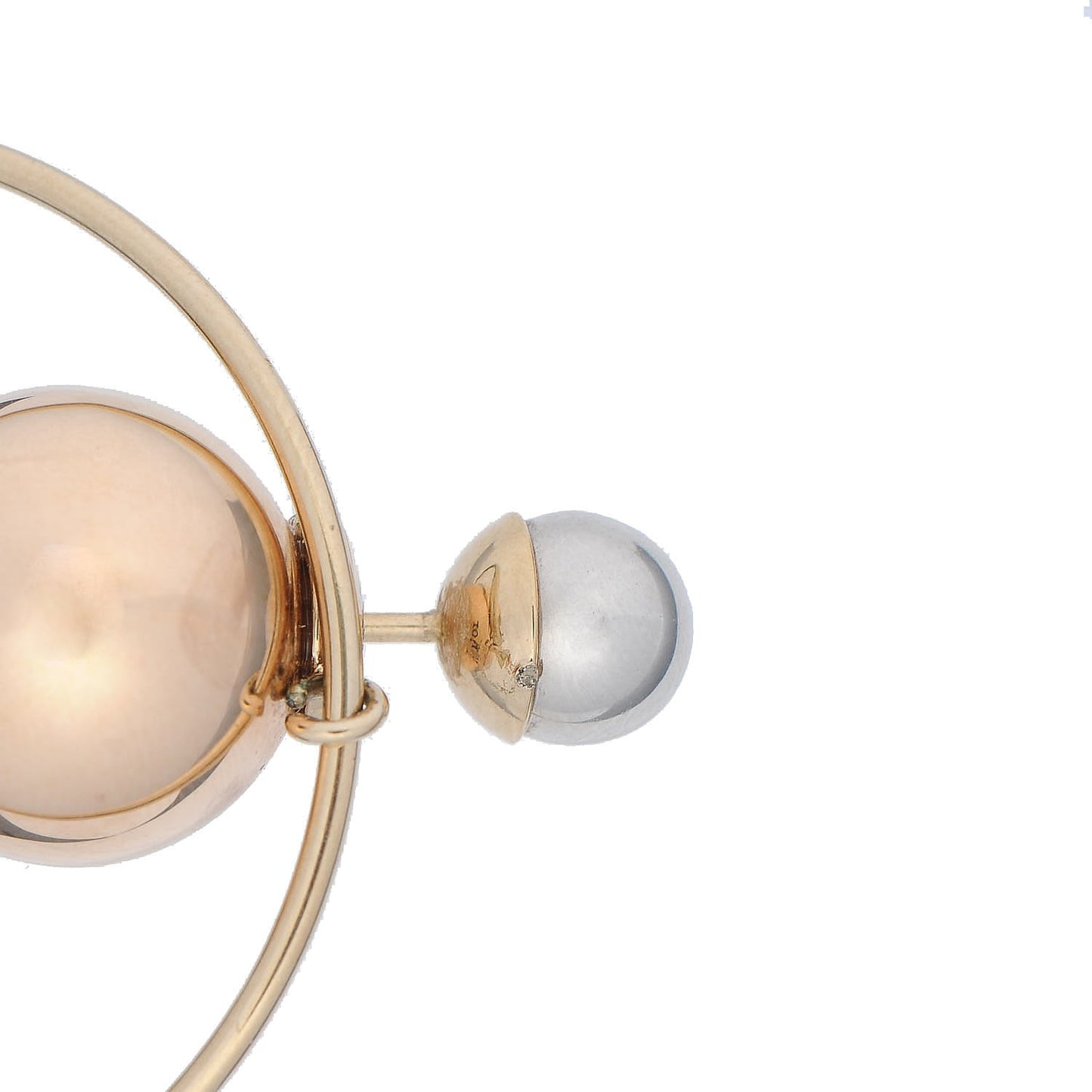 Pearl Mise En Dior Tribal Hoop Earrings