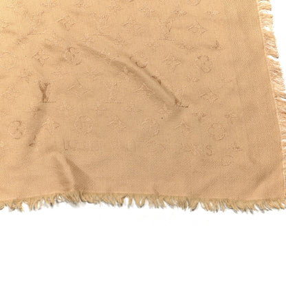 Louis Vuitton Silk Wool Monogram Shawl Dune 3 of 5