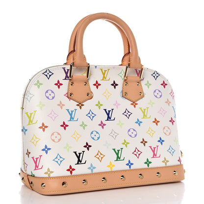 Louis Vuitton Monogram Multicolor Alma White 3 of 10