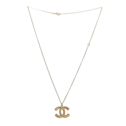 Chanel CC Necklace Matte Gold 3 of 5