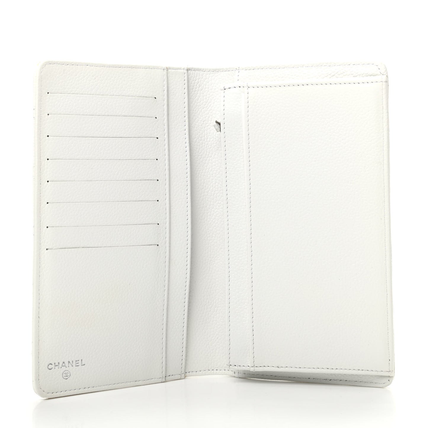 Caviar Quilted Yen Wallet White