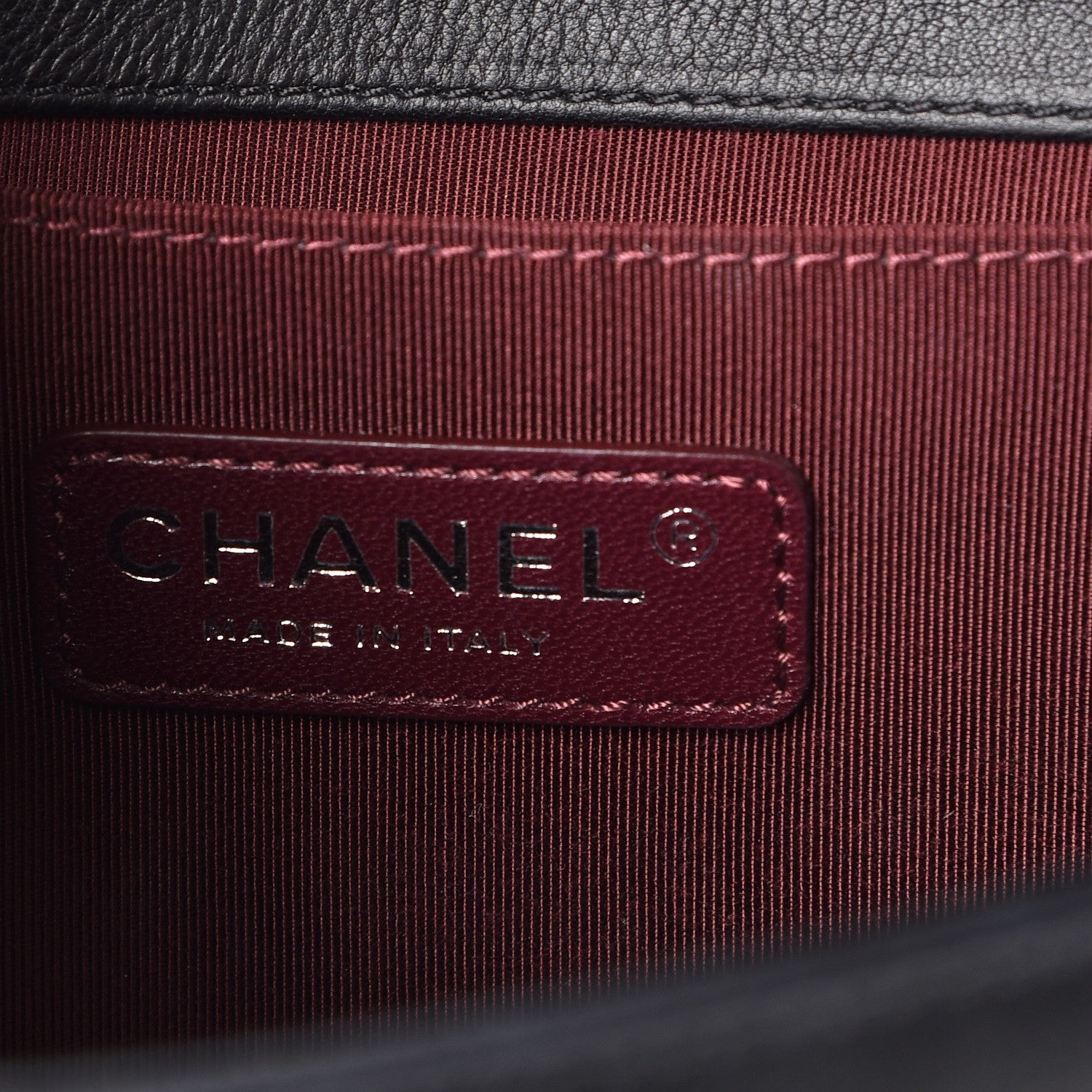 Chanel Calfskin Double Stitch Medium Boy Flap Black 6 of 10