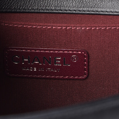 Chanel Calfskin Double Stitch Medium Boy Flap Black 6 of 10