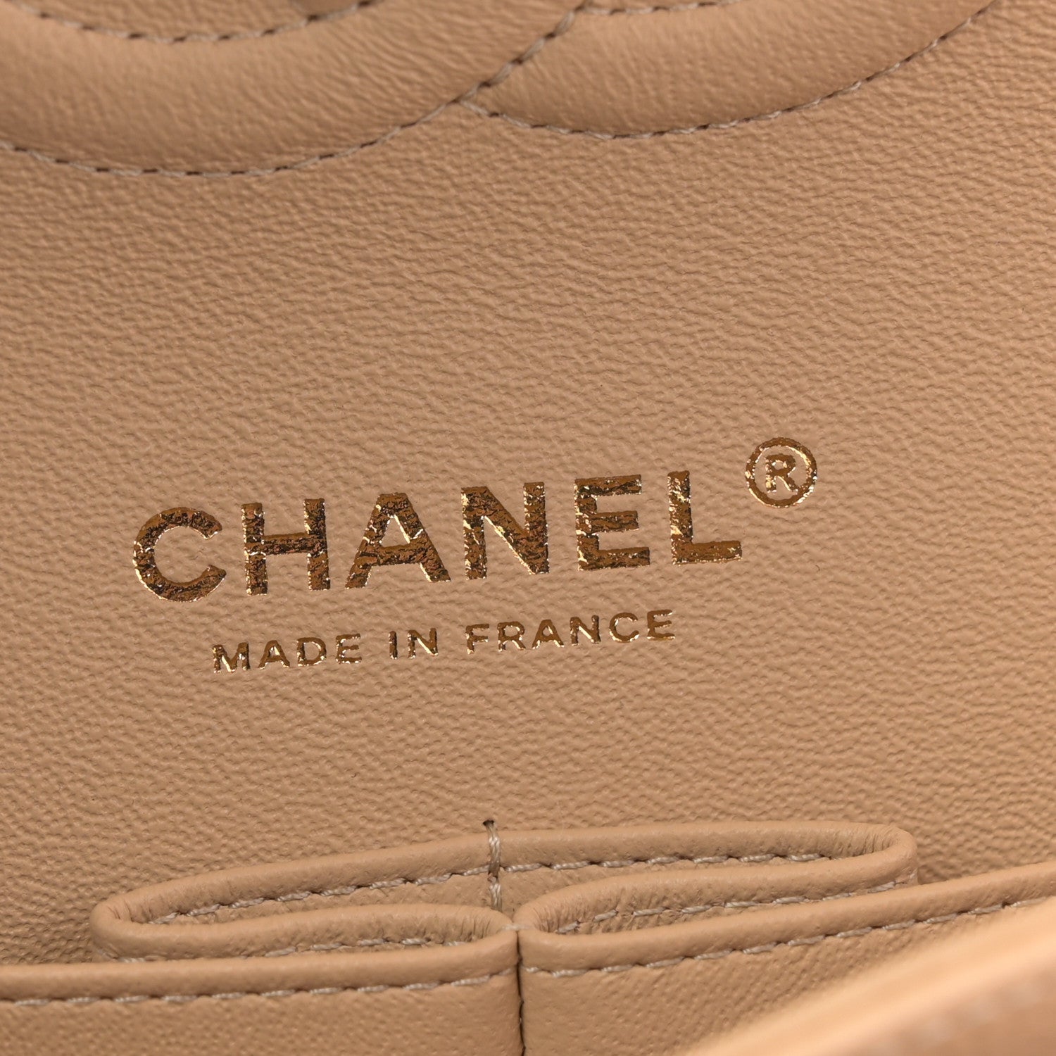Chanel Caviar Quilted Medium Double Flap Beige 6 of 11