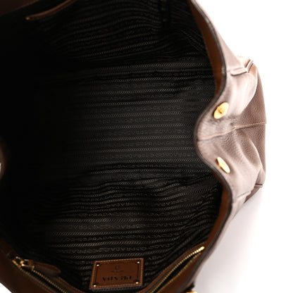 Prada Vitello Daino Tote Palissandro 5 of 9