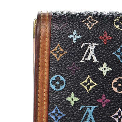 Louis Vuitton Monogram Multicolor Porte Tresor International Wallet Black 16 of 16