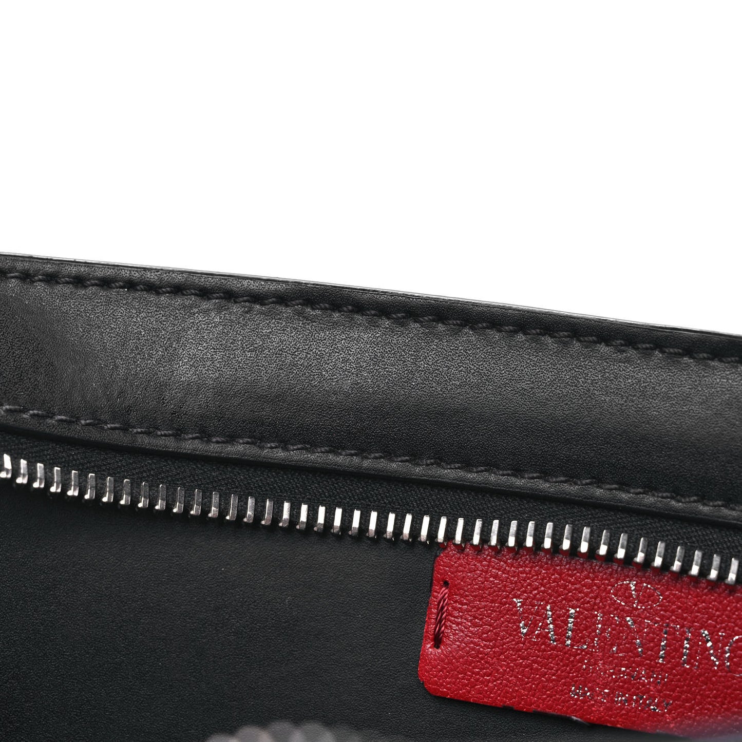 Calfskin VLTN Belt Bag Black White