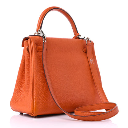 Hermes Togo Kelly Retourne 25 Orange 3 of 13
