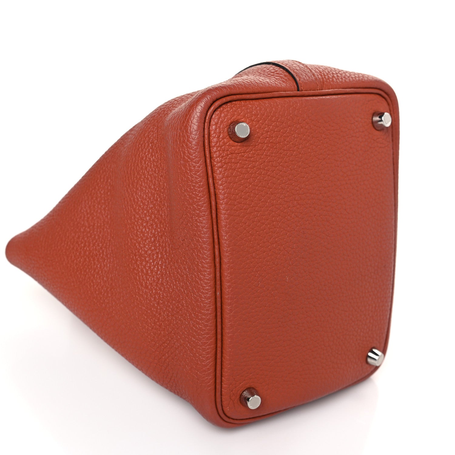Hermes Taurillon Clemence Swift Eclat Picotin Lock 18 PM Cuivre Capucine 8 of 9