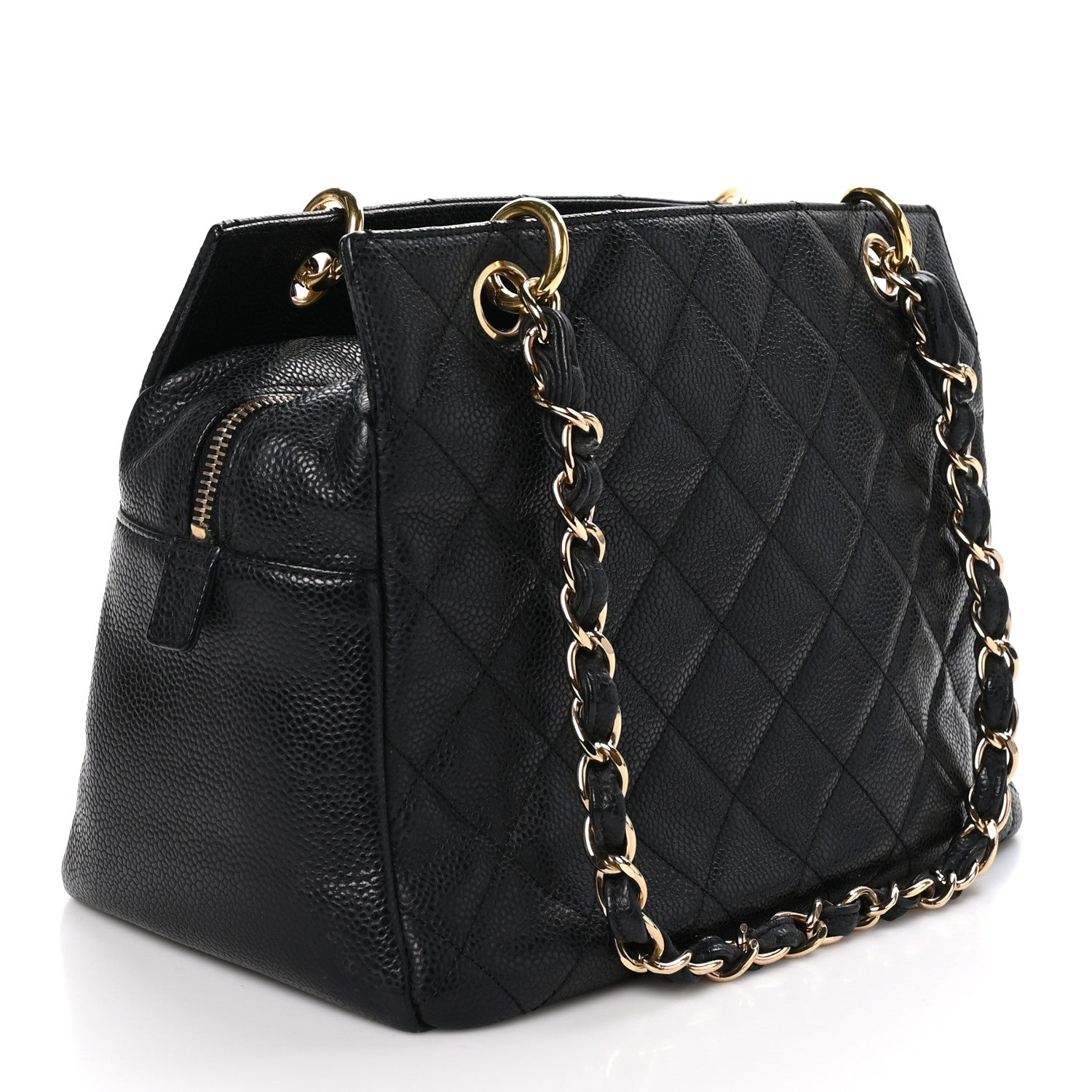 Chanel Caviar Quilted Petit Timeless Tote PTT Black 3 of 13