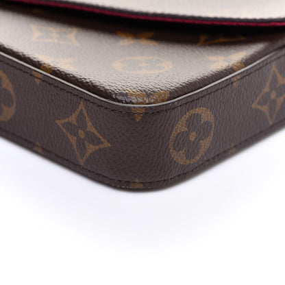 Louis Vuitton Monogram Pochette Felicie Chain Wallet Fuchsia 11 of 12