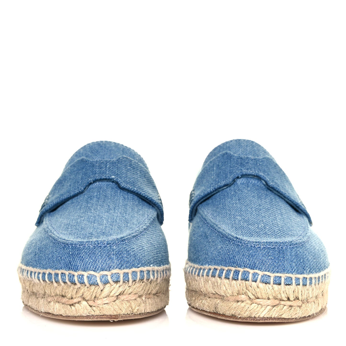 Denim Canvas Womens Trip Espadrilles 36 Bleu Clair