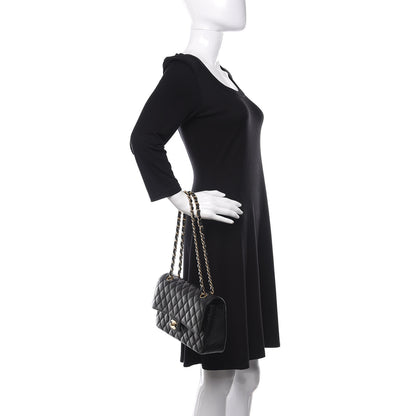 Chanel Caviar Quilted Medium Double Flap Black 2 of 12