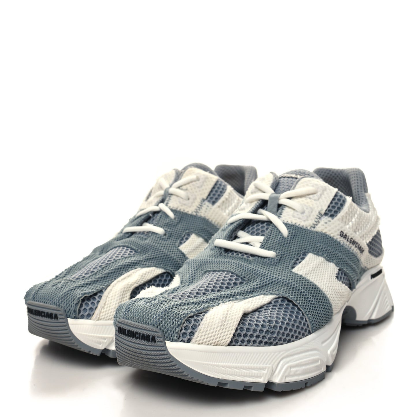 Fabric Mesh Mens Phantom Sneakers 43 Grey White