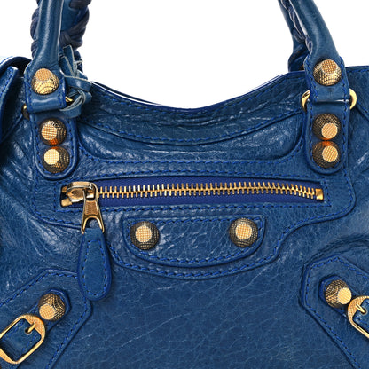 Balenciaga Agneau Giant 12 Gold Hardware Mini City Bleu Lazuli 9 of 14