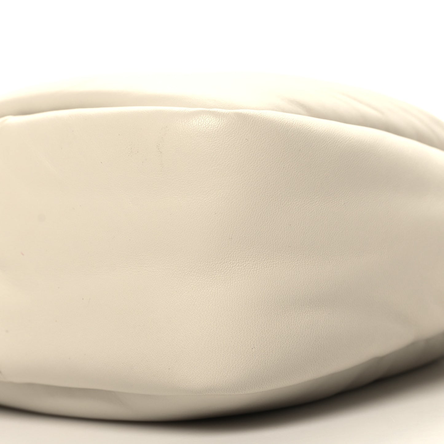 Nappa Soft Padded Small Double Handled Shoulder Bag White