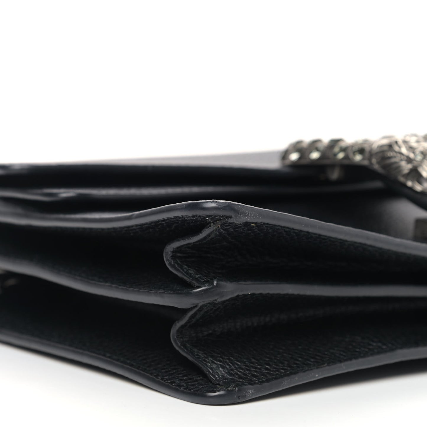 Pebbled Calfskin Small Dionysus Shoulder Bag Black