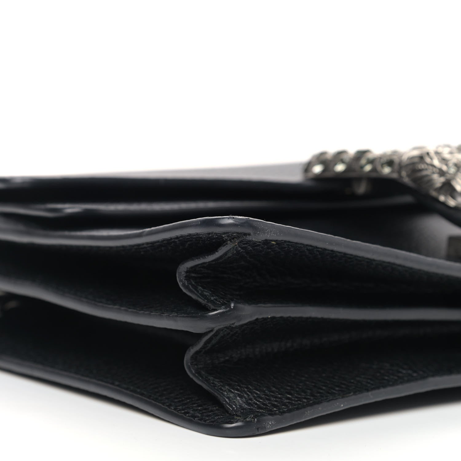 Gucci Pebbled Calfskin Small Dionysus Shoulder Bag Black 11 of 12