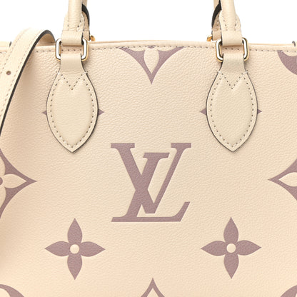 Louis Vuitton Empreinte Monogram Giant Onthego PM Creme Bois de Rose 8 of 10