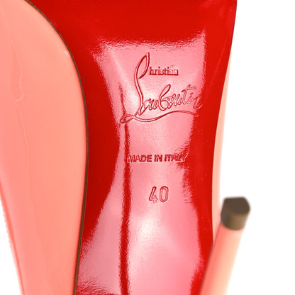 Christian Louboutin Patent Pigalle Follies 100 Pumps 40 Flamingo 6 of 7