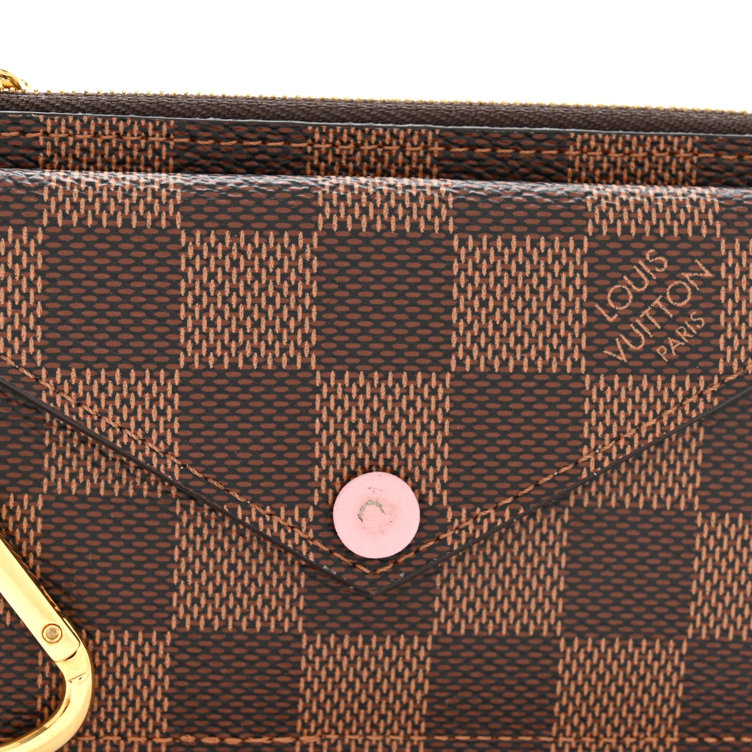 Louis Vuitton Damier Ebene Recto Verso Card Holder Rose Ballerine 7 of 7