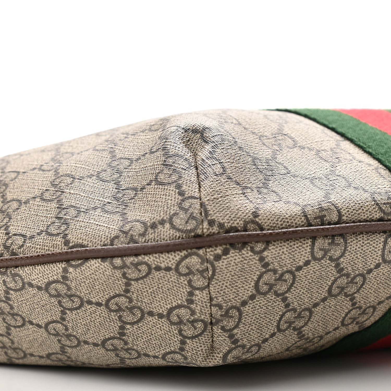 Gucci GG Supreme Monogram Web Small Ophidia Half Moon Hobo Brown 9 of 10