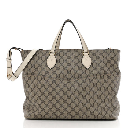 Gucci Soft GG Supreme Monogram Diaper Bag White 3 of 19