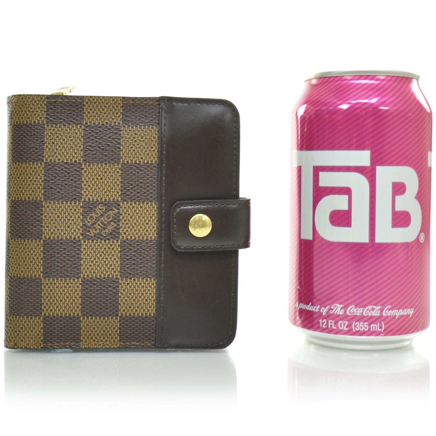 Damier Ebene Compact Zippe Zipped Wallet