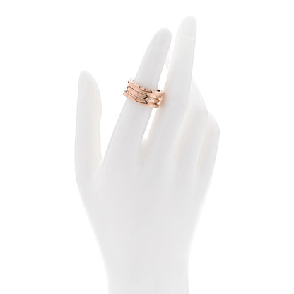 Bulgari 18K Rose Gold B.Zero1 Three-Band Ring 51 5.75 2 of 5
