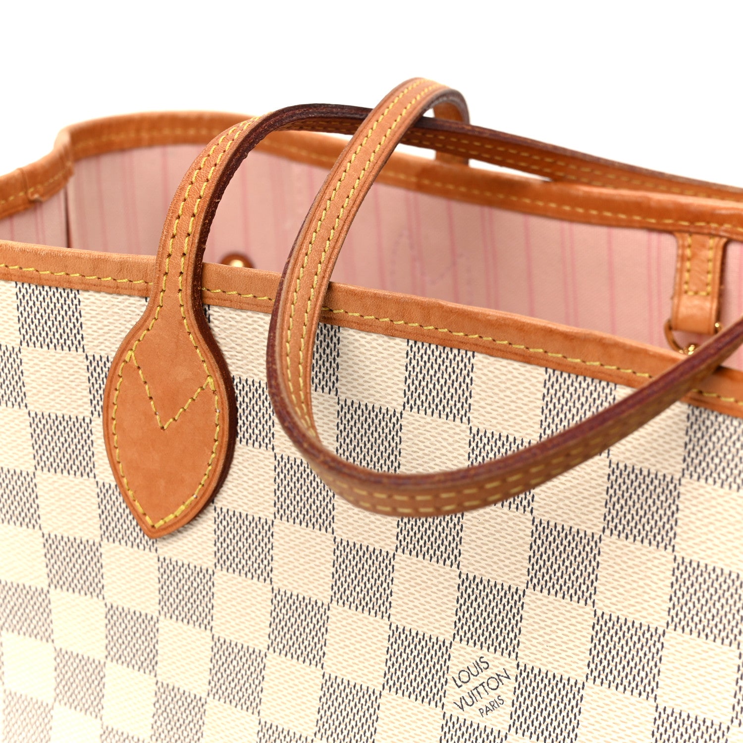 Louis Vuitton Damier Azur Neo Neverfull MM Rose Ballerine 14 of 15