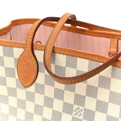 Louis Vuitton Damier Azur Neo Neverfull MM Rose Ballerine 14 of 15