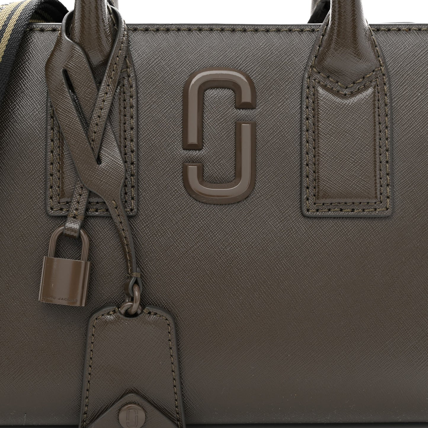 Saffiano Little Big Shot Tote Brown