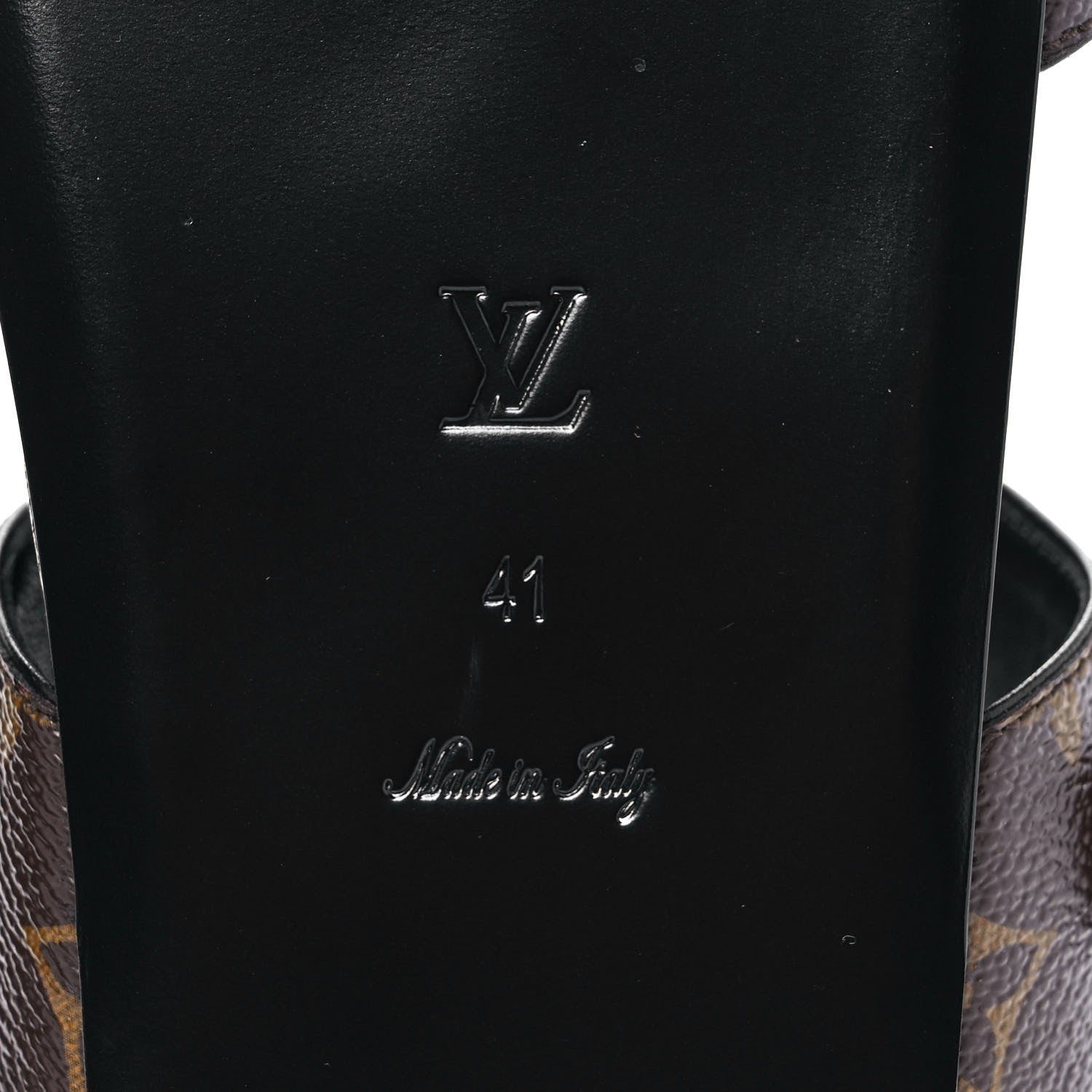 Louis Vuitton Patent Monogram Bom Dia Flat Mule Sandals 41 Black 6 of 9